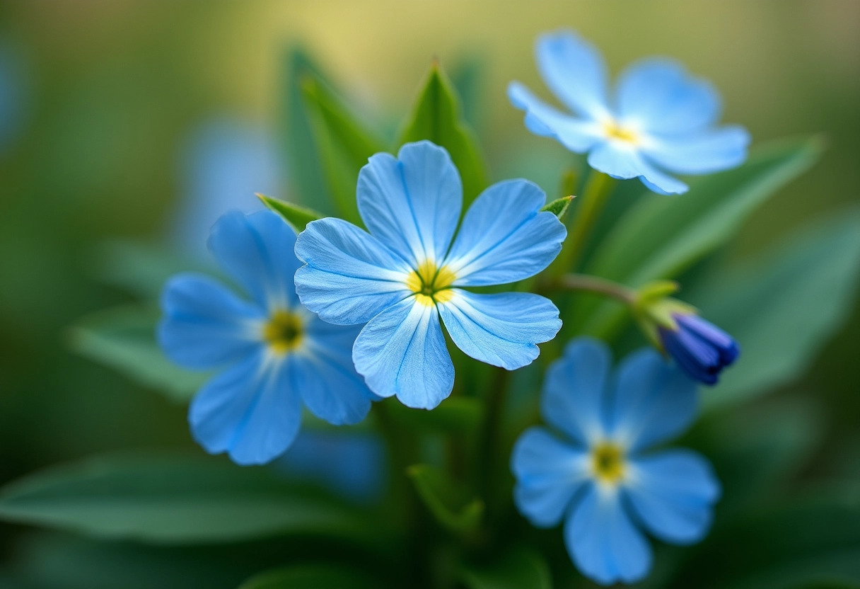 fleurs némophiles