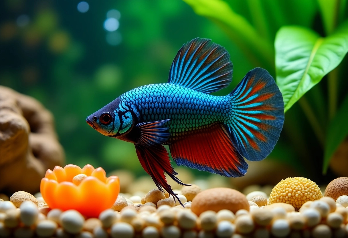 betta splendens  alimentation